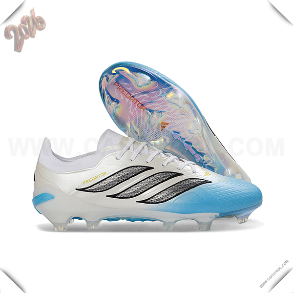 Adidas Botas De Fútbol 26 Predator Elite FG Blanco/Azul/Gris