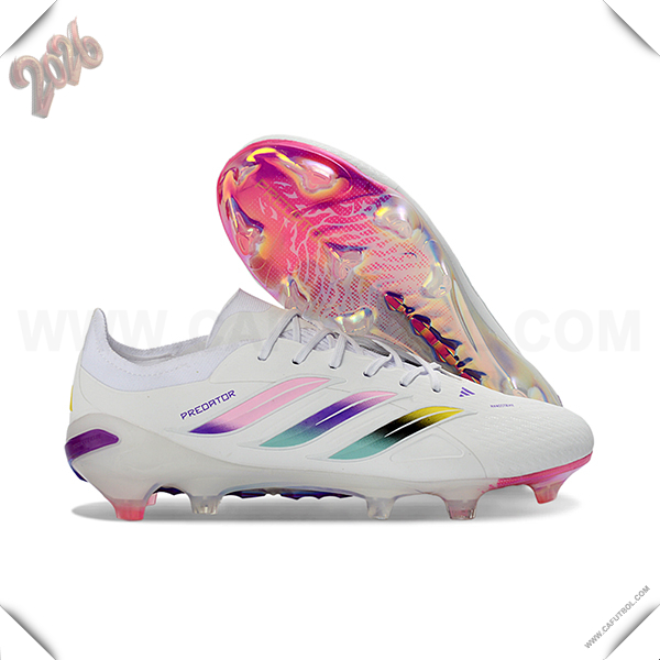 Adidas Botas De Fútbol 26 Predator Elite FG Blanco/Rosa