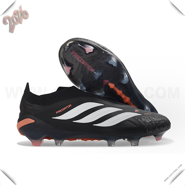 Adidas Botas De Fútbol 26 Predator Elite LL FG Negro/Blanco/Naranja
