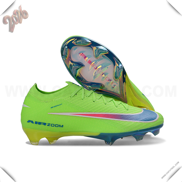 Nike Botas De Fútbol AIR Zoom Mercurial Vapor 16 Elite XXV FG Verde/Azul/Rosa