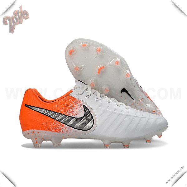 Copa Botas De Fútbol Tiempo Legend VII Elite LUXE FG Naranja/Blanco/Gris