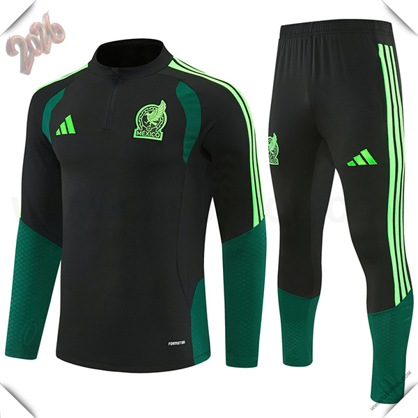 Chandal de Futbol México Negro/Verde 2026/2027