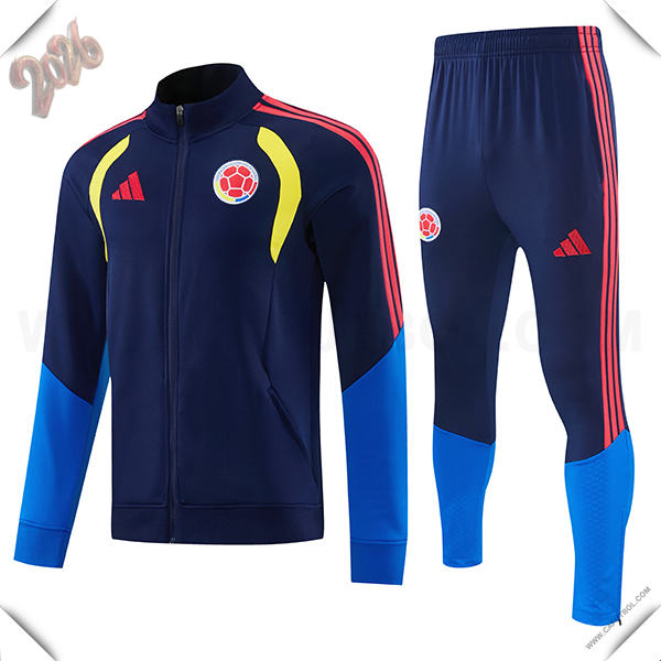 Chandal de Futbol Chaquetas Colombia azul real 2026/2027