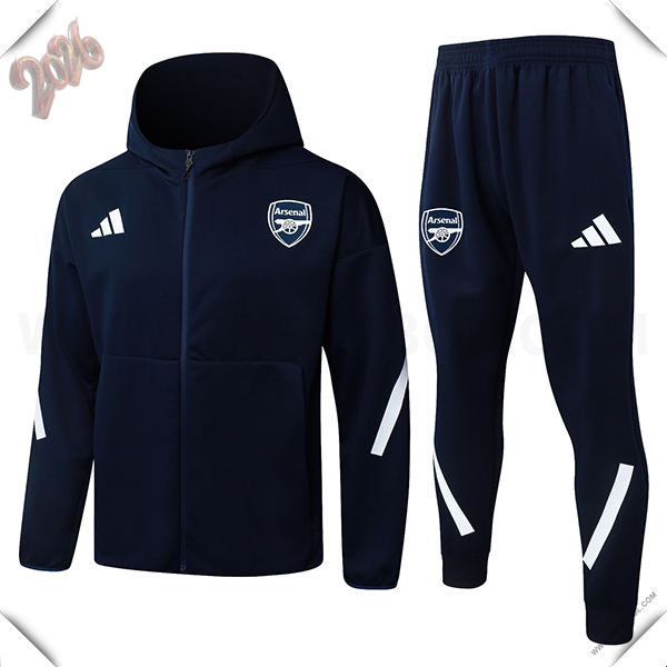 Chaqueta Con Capucha Chandal Rompevientos Arsenal azul real 2025/2026