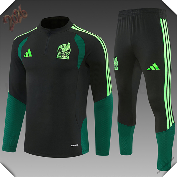Chandal de Futbol México Negro/Verde 2026/2027