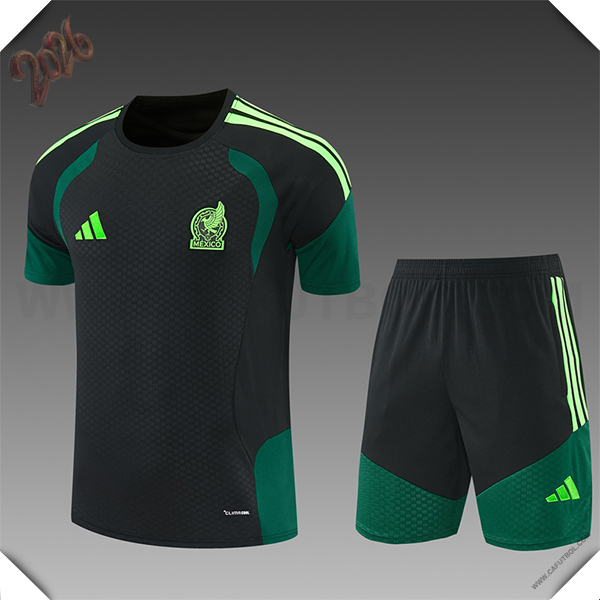 Training T-Shirt México Ninos Negro/Verde 2026/2027