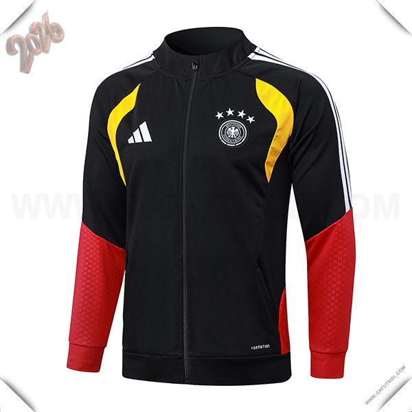Chaquetas Futbol Alemania Negro/Rojo/Amarillo 2026/2027