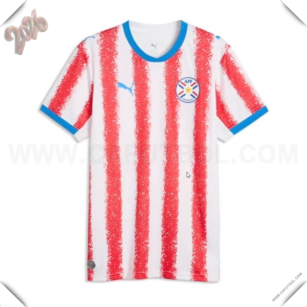 Primera Camiseta Equipo de Paraguay Copa Mundial 2026