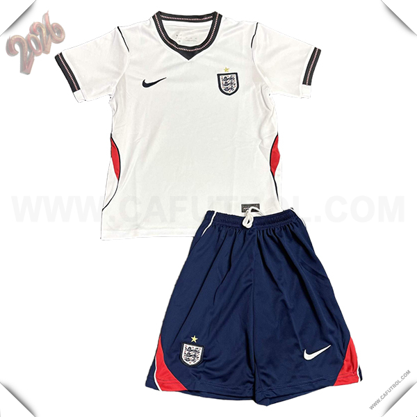 Primera Camiseta Equipo de Inglaterra Ninos Copa Mundial 2026