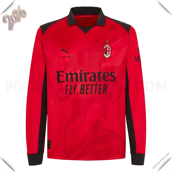 Nuevo Camiseta de AC Milan Cuatro Mangas Largas 2025/2026