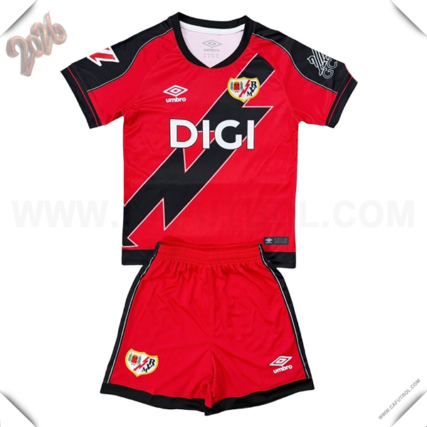 Segunda Camiseta Futbol Rayo Vallecano Ninos 2025/2026