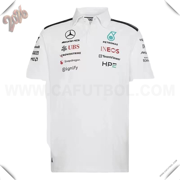 Polo F1 Mercedes Benz Team Blanco/Negro 2026