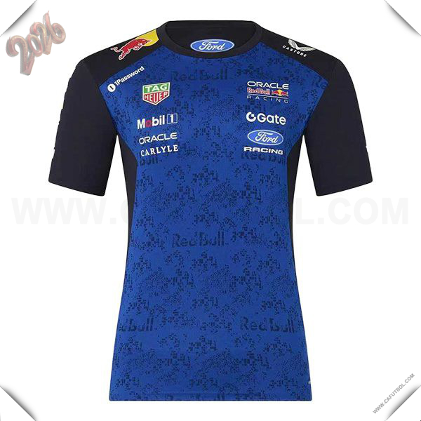 Camiseta de manga corta RedBull Racing Team Azul/Negro 2026