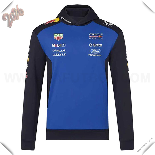 Sudadera Capucha RedBull Racing Team Azul/Negro 2026