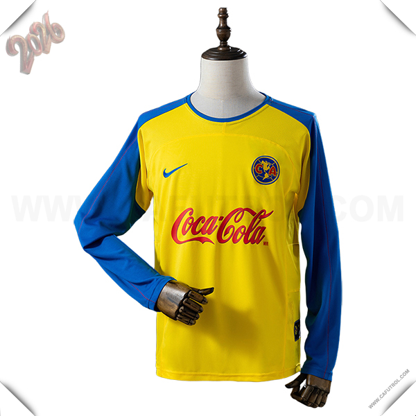 Primera Camiseta de Club America Retro Mangas Largas 2003/2004