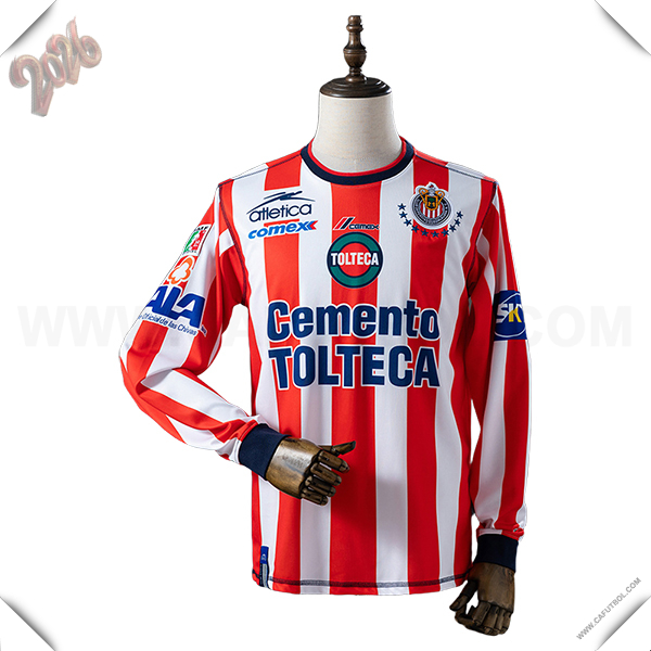 Primera Camiseta de CD Guadalajara Retro Mangas Largas 2002/2003