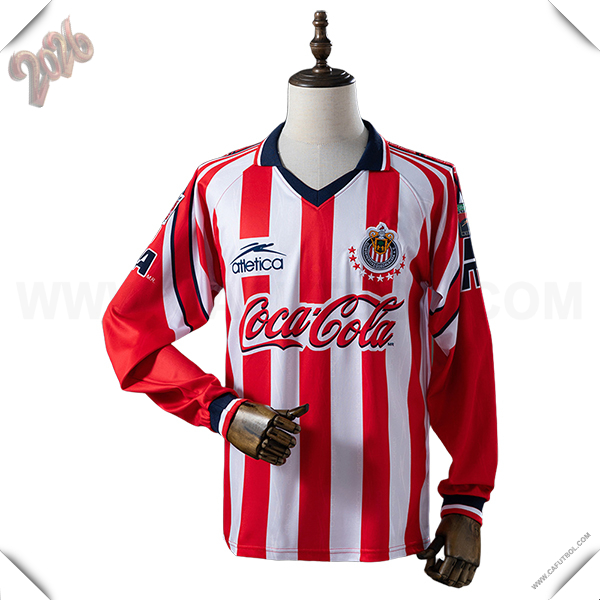 Primera Camiseta de CD Guadalajara Retro Mangas Largas 1998/1999