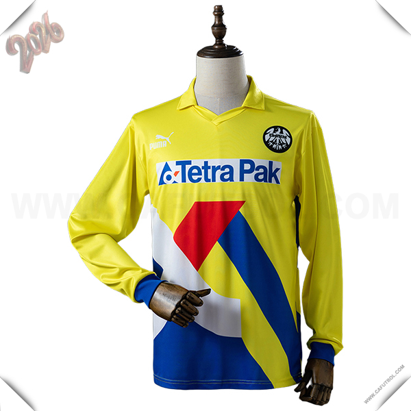 Segunda Camiseta de Eintracht Frankfurt Retro Mangas Largas 1993/1996