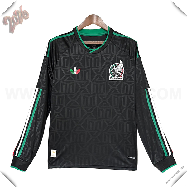 Camiseta Equipo de Mexico Mangas Largas Edicion Especial 2026/2027 Negro