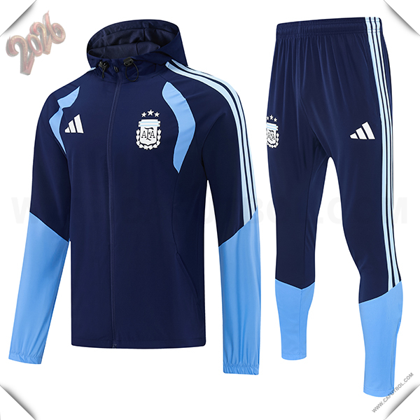 Chaqueta Con Capucha Chandal Rompevientos Argentina azul real 2026/2027