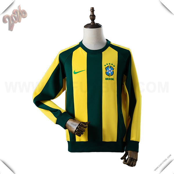 Sudadera De Entrenamiento Brasil Verde/Amarillo 2026/2027