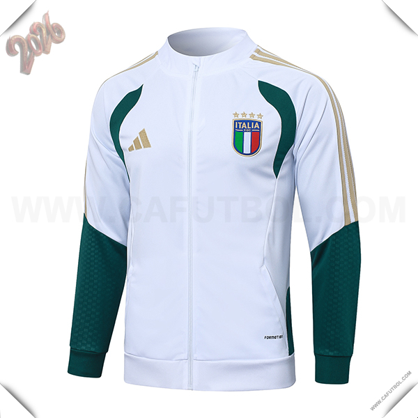 Chaquetas Futbol Italia Blanco/Verde/Amarillo 2026/2027