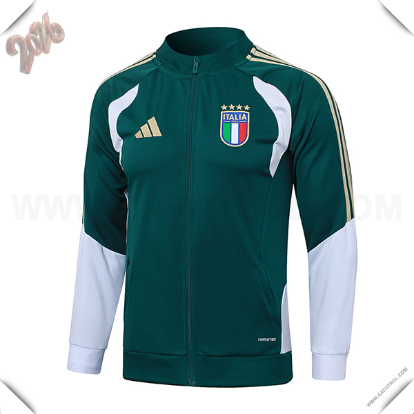 Chaquetas Futbol Italia Verde/Amarillo/Blanco 2026/2027