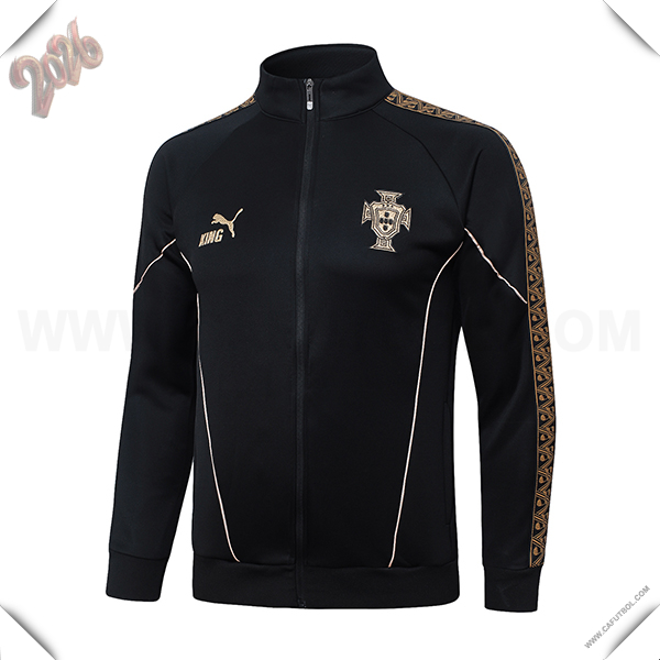 Chaquetas Futbol Portugal Negro/Amarillo 2026/2027