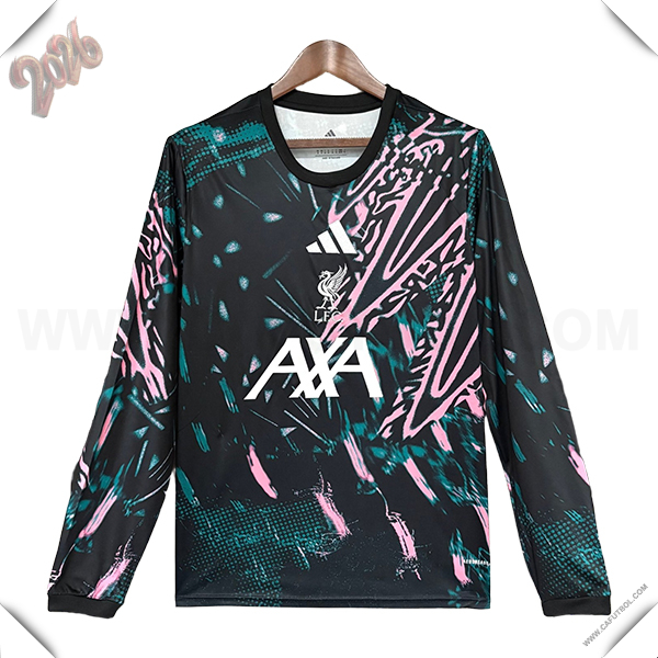 Camiseta de Liverpool Mangas Largas Edicion Especial 2026/2027 Negro