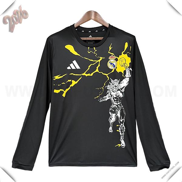 Camiseta de Real Madrid Mangas Largas Edicion Especial 2026/2027 Negro