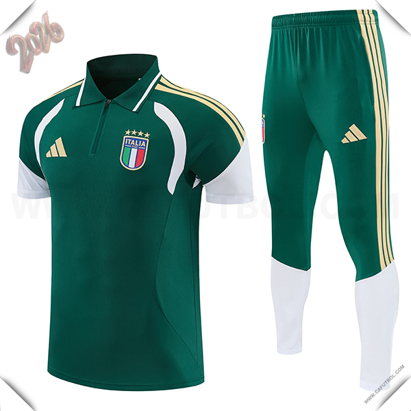 Camiseta Polo Italia Verde 2026/2027