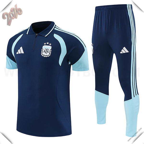 Camiseta Polo Argentina azul real 2026/2027
