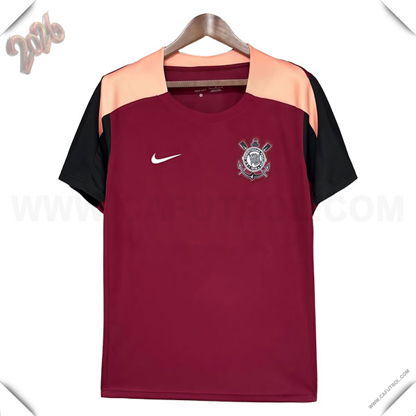 Training T-Shirt Corinthians Rojo/Rosa/Negro 2026/2027
