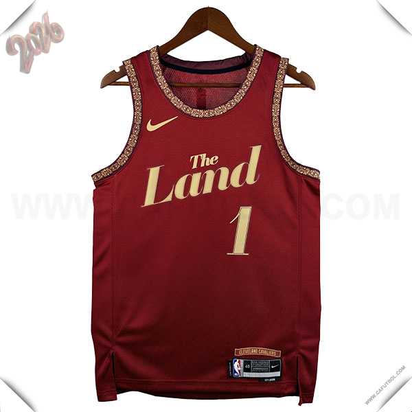 Camisetas NBA Cleveland Cavaliers (HARDEN #1) 2026/27 Rojo/Amarillo -02