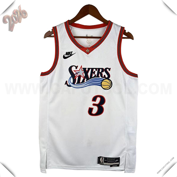 Camisetas NBA Philadelphia 76ers (IVERSON #3) 2026/27 Blanco