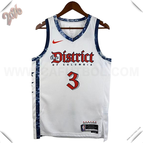 Camisetas NBA Washington Wizards (YONG #3) 2026/27 Blanco/Azul