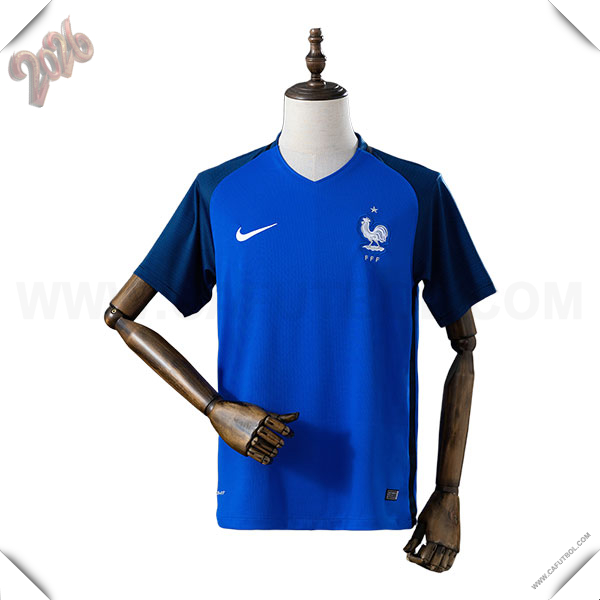 Primera Camiseta de Francia Retro 2016