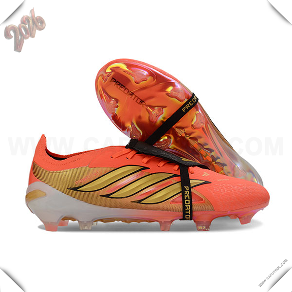 Adidas Botas De Fútbol 26 Predator Elite Tongue FG Naranja/Amarillo/Negro