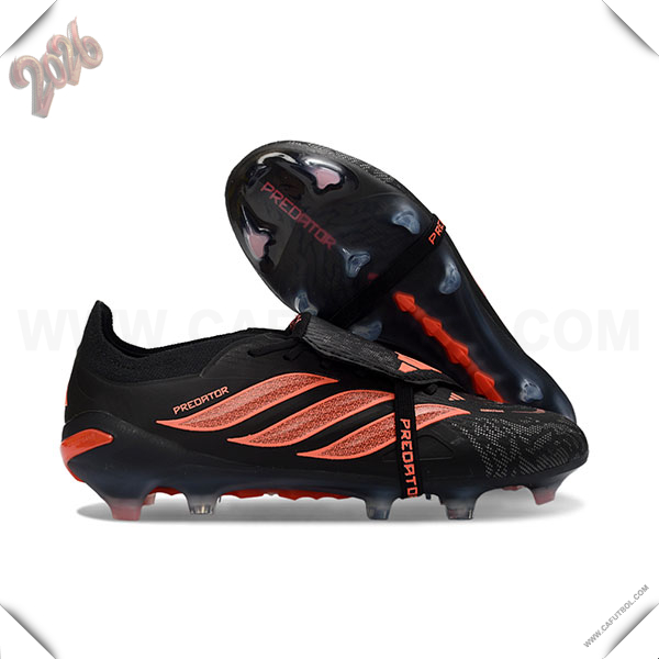 Adidas Botas De Fútbol 26 Predator Elite Tongue FG Negro/Naranja