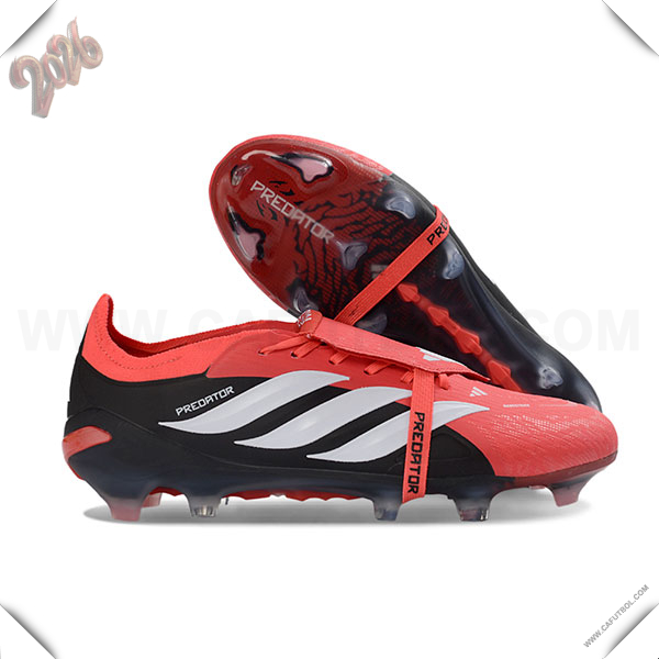 Adidas Botas De Fútbol 26 Predator Elite Tongue FG Naranja/Negro/Blanco -02