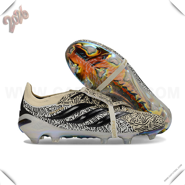 Adidas Botas De Fútbol 26 Predator Elite Tongue FG Negro/Amarillo/Blanco