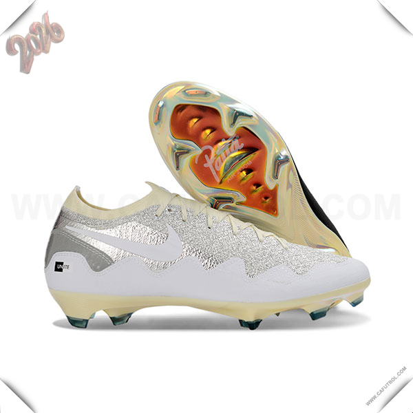 Nike Botas De Fútbol AIR Zoom Mercurial Vapor 16 Elite XXV FG Blanco/Gris -02