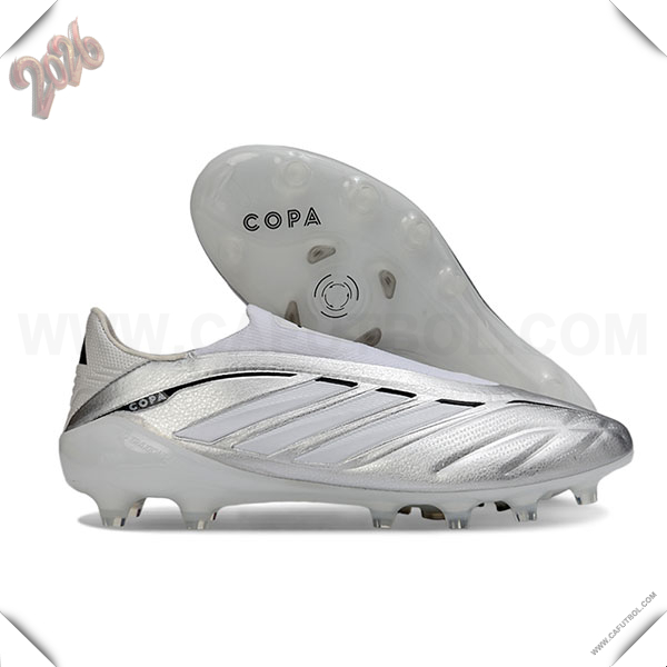 Copa Botas De Fútbol PURE IV ELITE FG Blanco/Gris