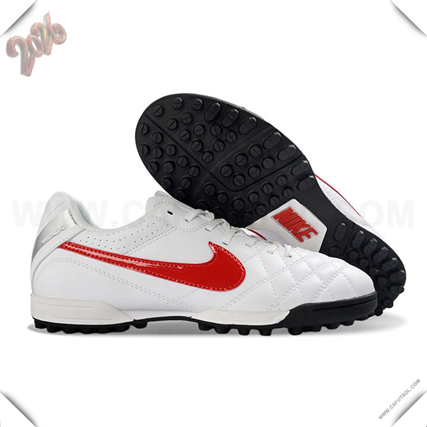 Nike Botas De Fútbol Tiempo Ligera V TF Blanco/Rojo