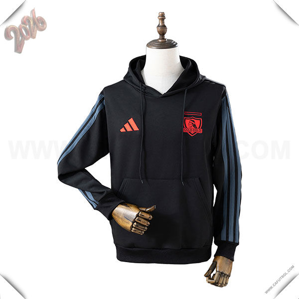 Sudadera De Entrenamiento Capucha Colo-Colo Negro/Azul 2026/2027