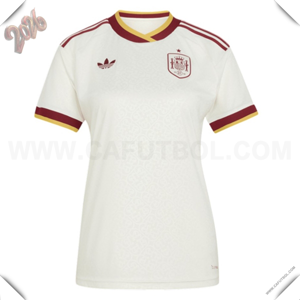 Nuevo Camiseta Equipo de Espana Segunda Copa Mundial 2026