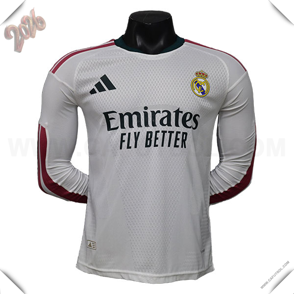 Primera Camiseta de Real Madrid Mangas Largas 2026/2027