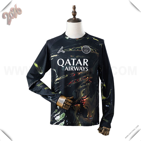 Camiseta de PSG Mangas Largas Edicion Especial 2025/2026 Negro