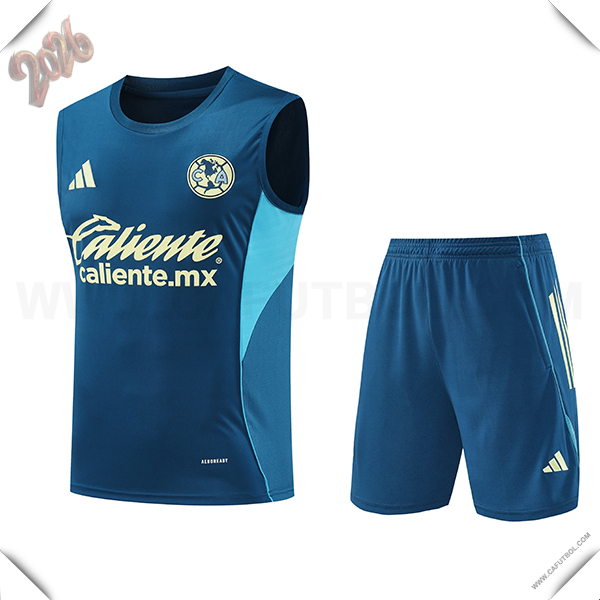 Camiseta Entrenamiento sin mangas Club America Azul/Amarillo 2026/2027