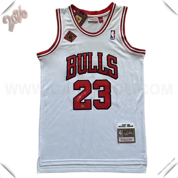 Camisetas NBA Chicago Bulls (JORDAN #23) 2026/27 Blanco/Rojo